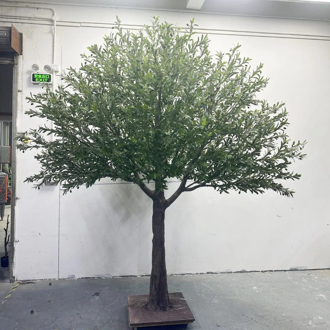 Custom Potted Faux Olive Tree