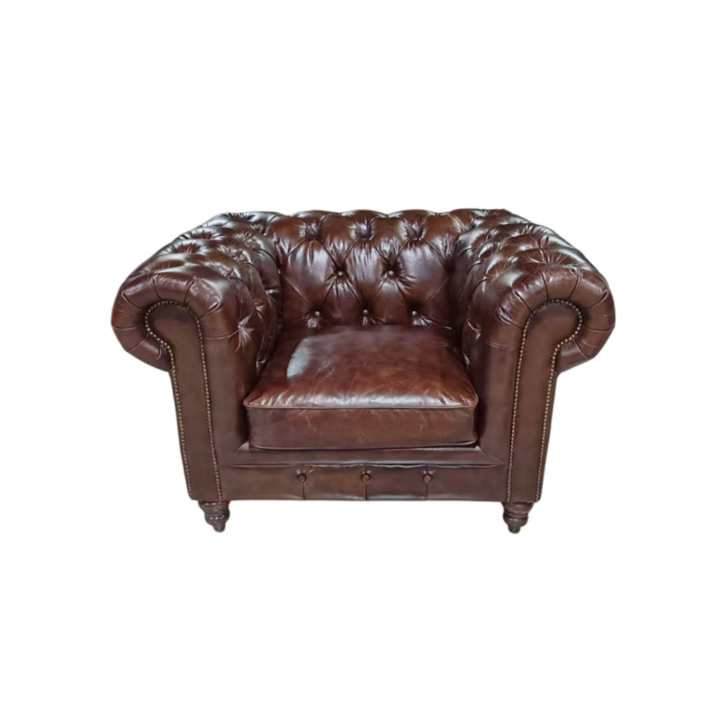 Chesterfield Leather Bar Armchair