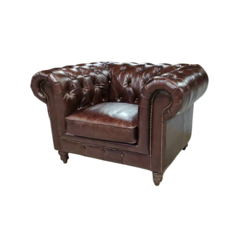 Chesterfield Leather Bar Armchair