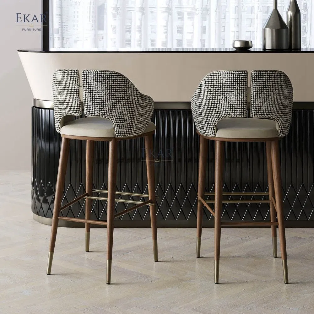 Luxury Wood Bar Stool
