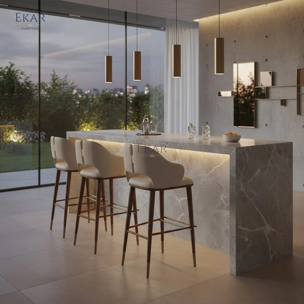 Luxury Wood Bar Stool