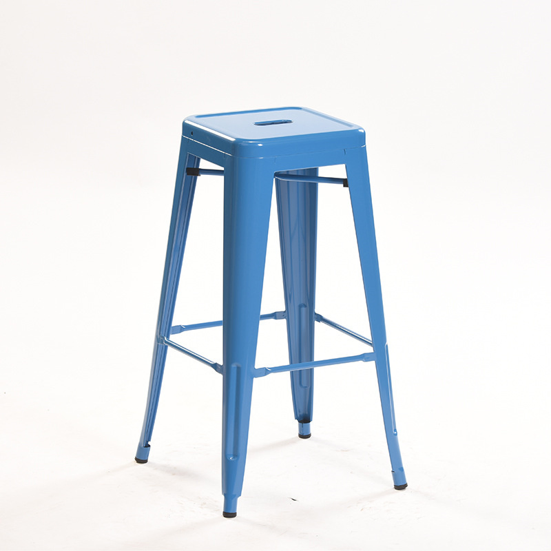 Modern Minimalist Wrought Iron Bar Stool