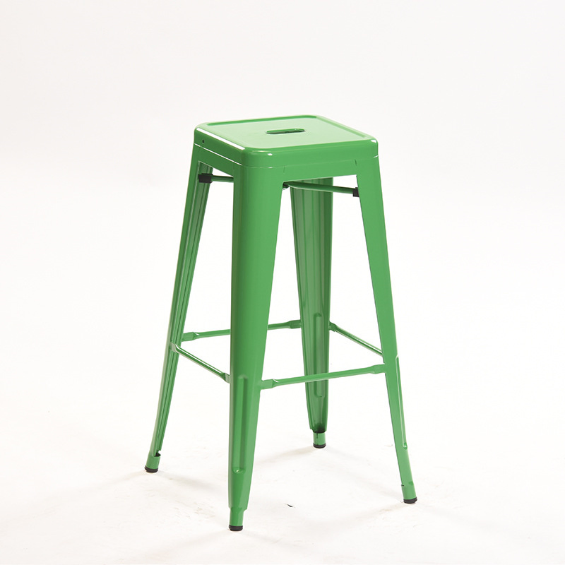 Modern Minimalist Wrought Iron Bar Stool
