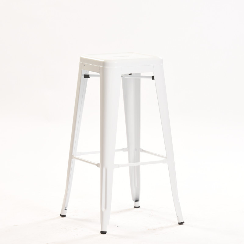 Modern Minimalist Wrought Iron Bar Stool