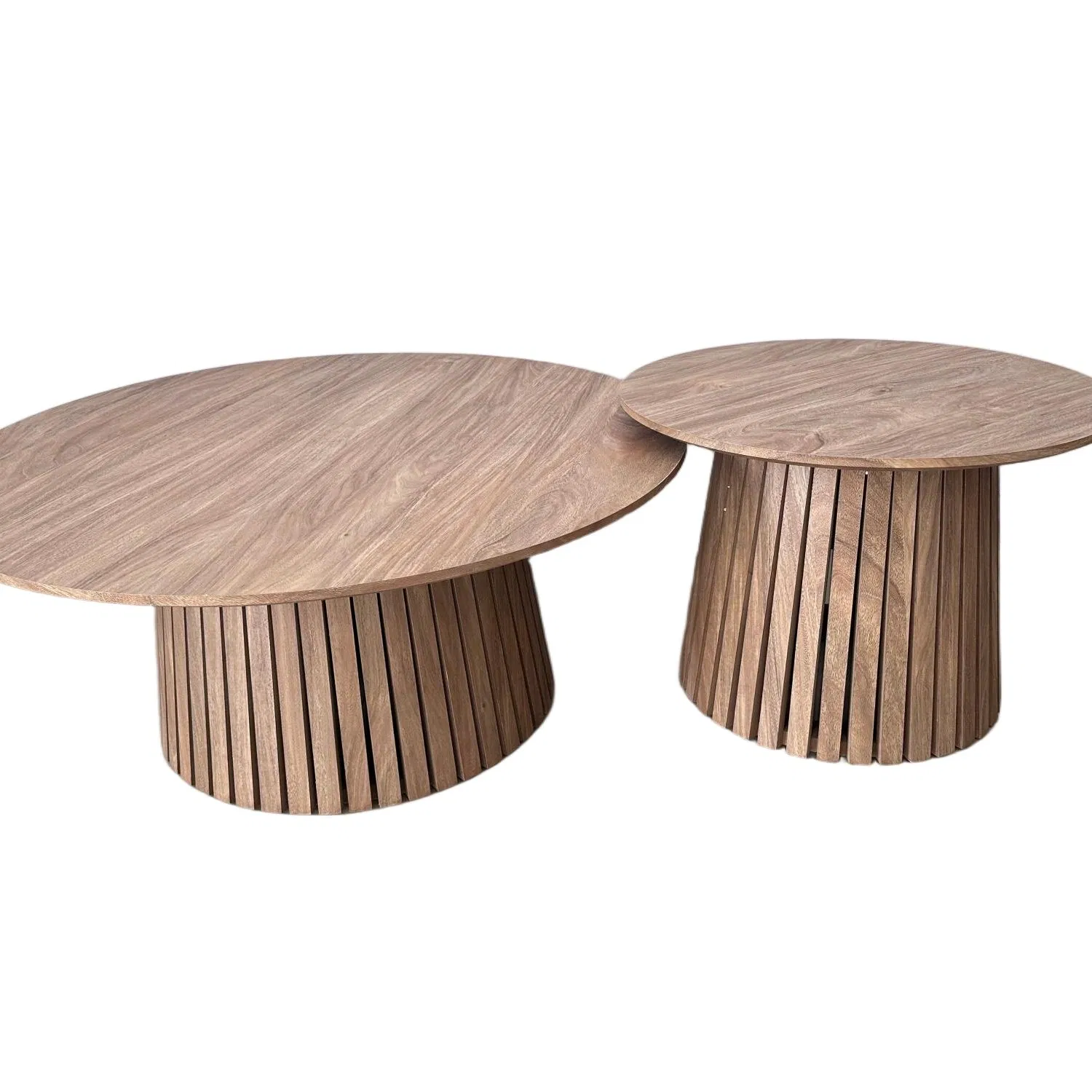 Nesting Round Wooden Tea Table