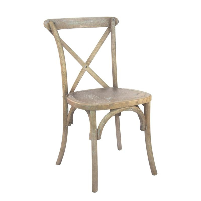 Cross Back Wooden Dining Chair