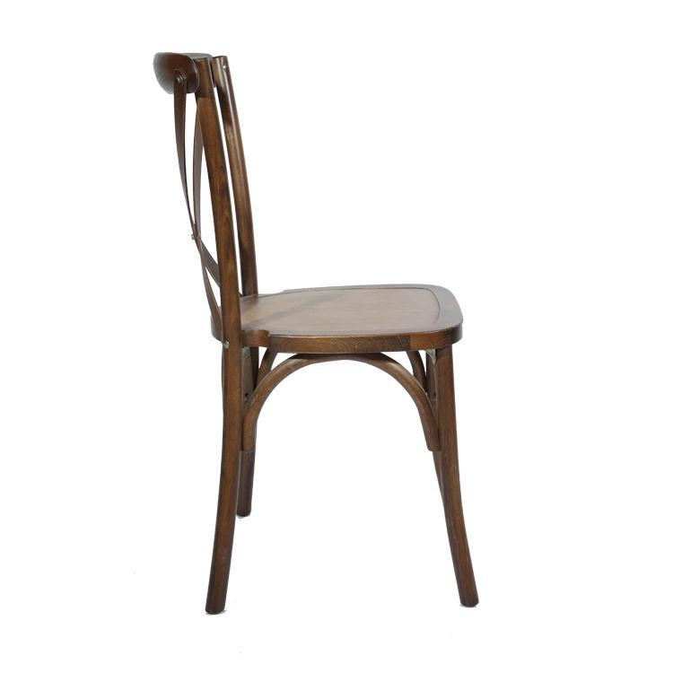 Cross Back Wooden Dining Chair