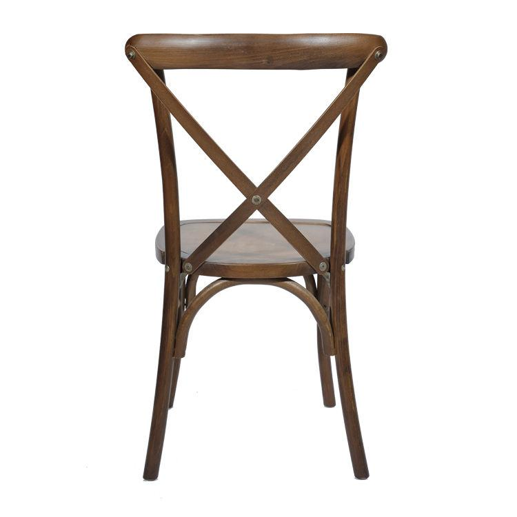 Cross Back Wooden Dining Chair