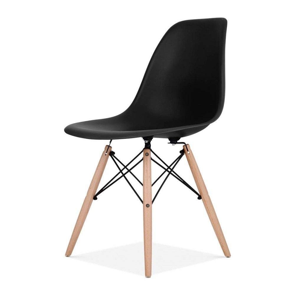 Modern Eiffel Leg Chair (Black)