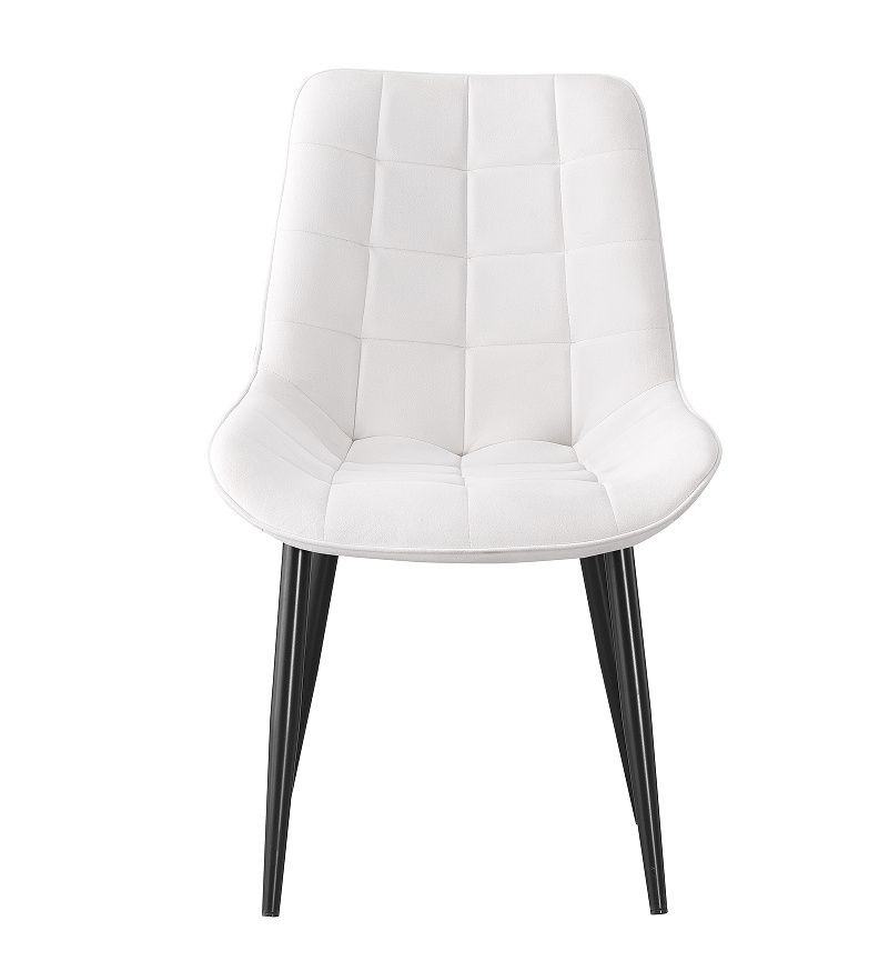 Modern Upholstered Metal Leg Chair