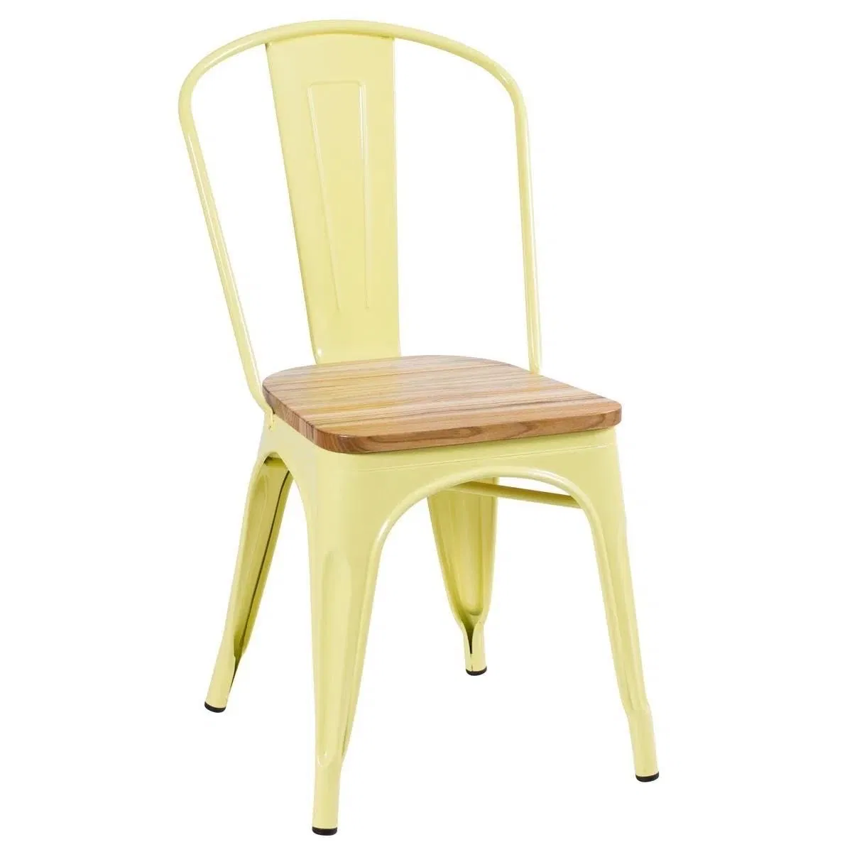 Solid Wood Seat Tolix Chair