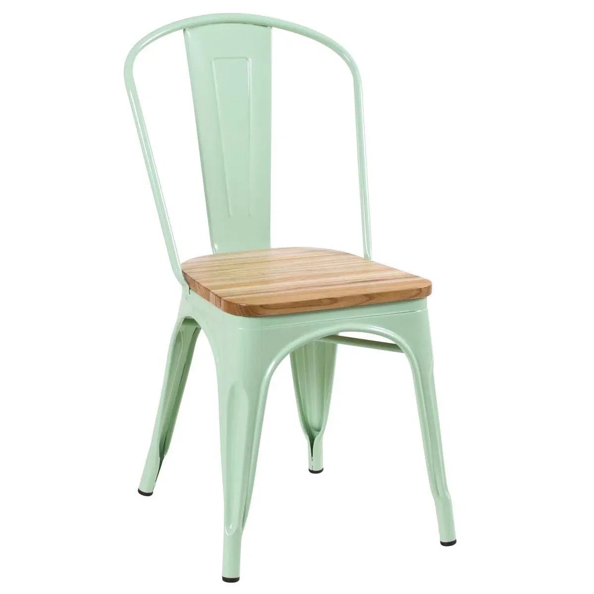 Solid Wood Seat Tolix Chair