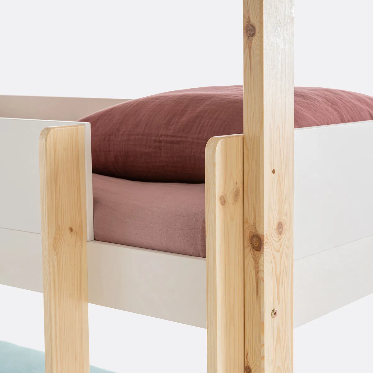 Solid Wood Triple Bunk Bed