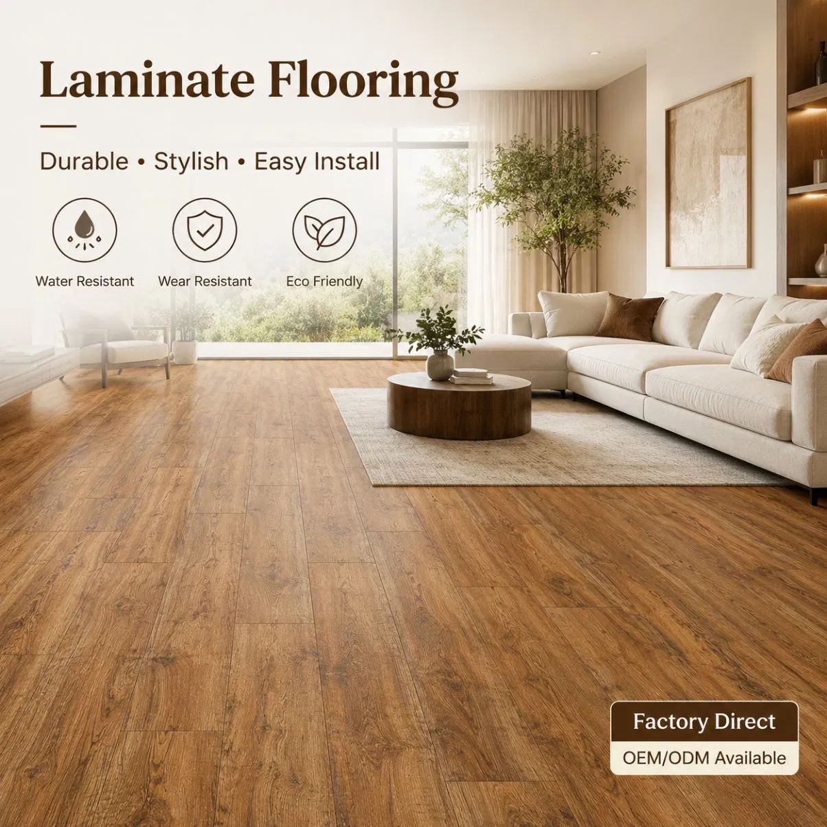 12mm AC5 Waterproof Laminate Floor