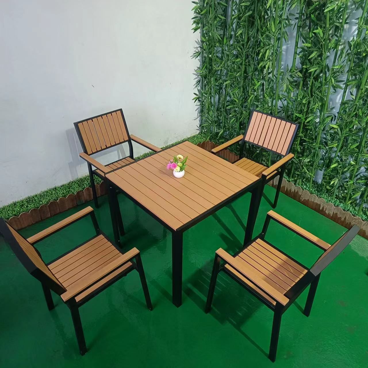Aluminum Patio Dining Table Set
