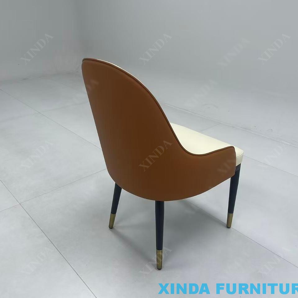 Wooden Leather Armrest Chair