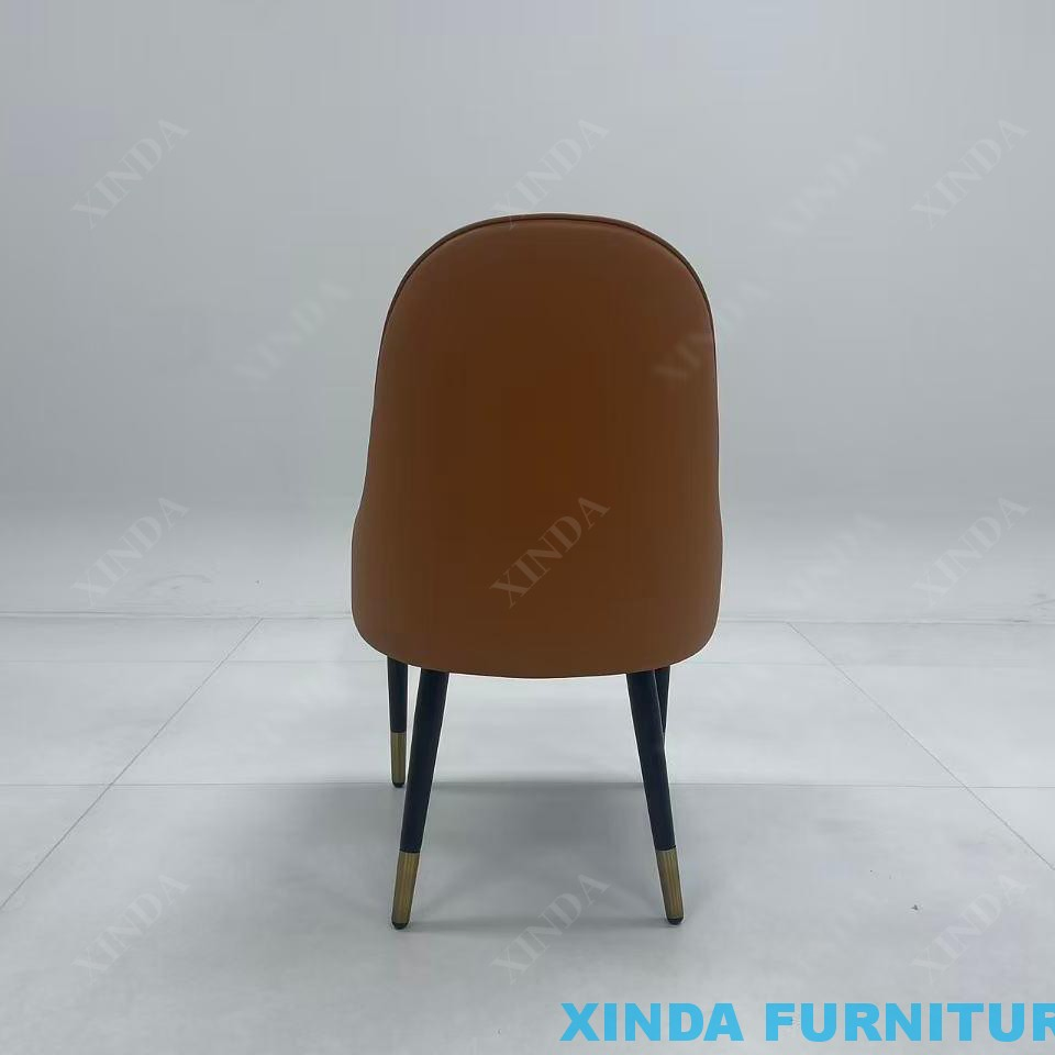Wooden Leather Armrest Chair