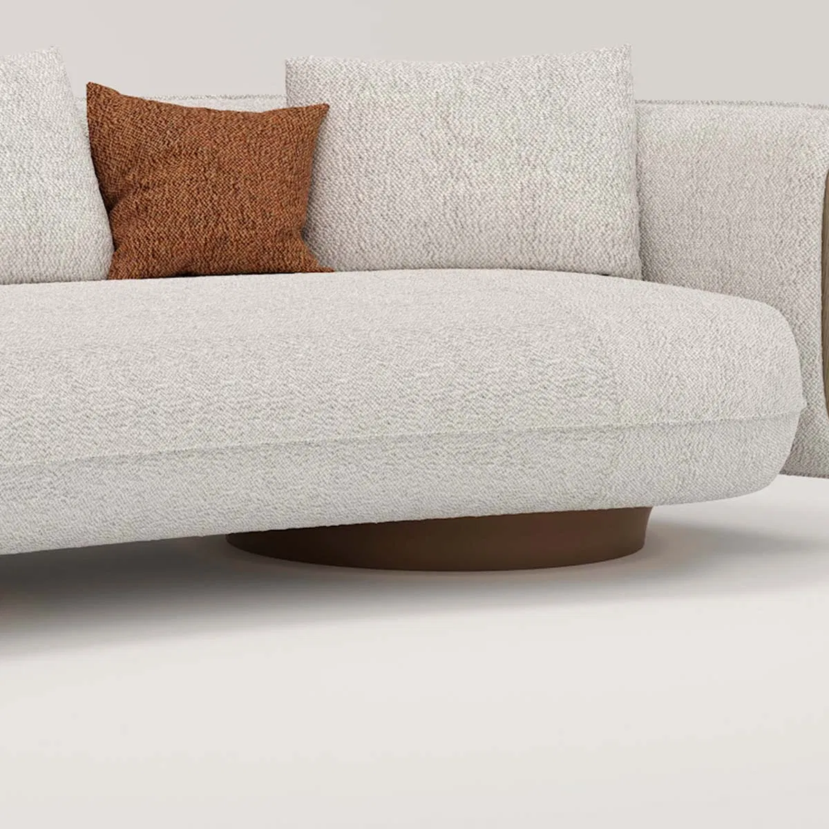 Solid Wood Three Seater Sofa