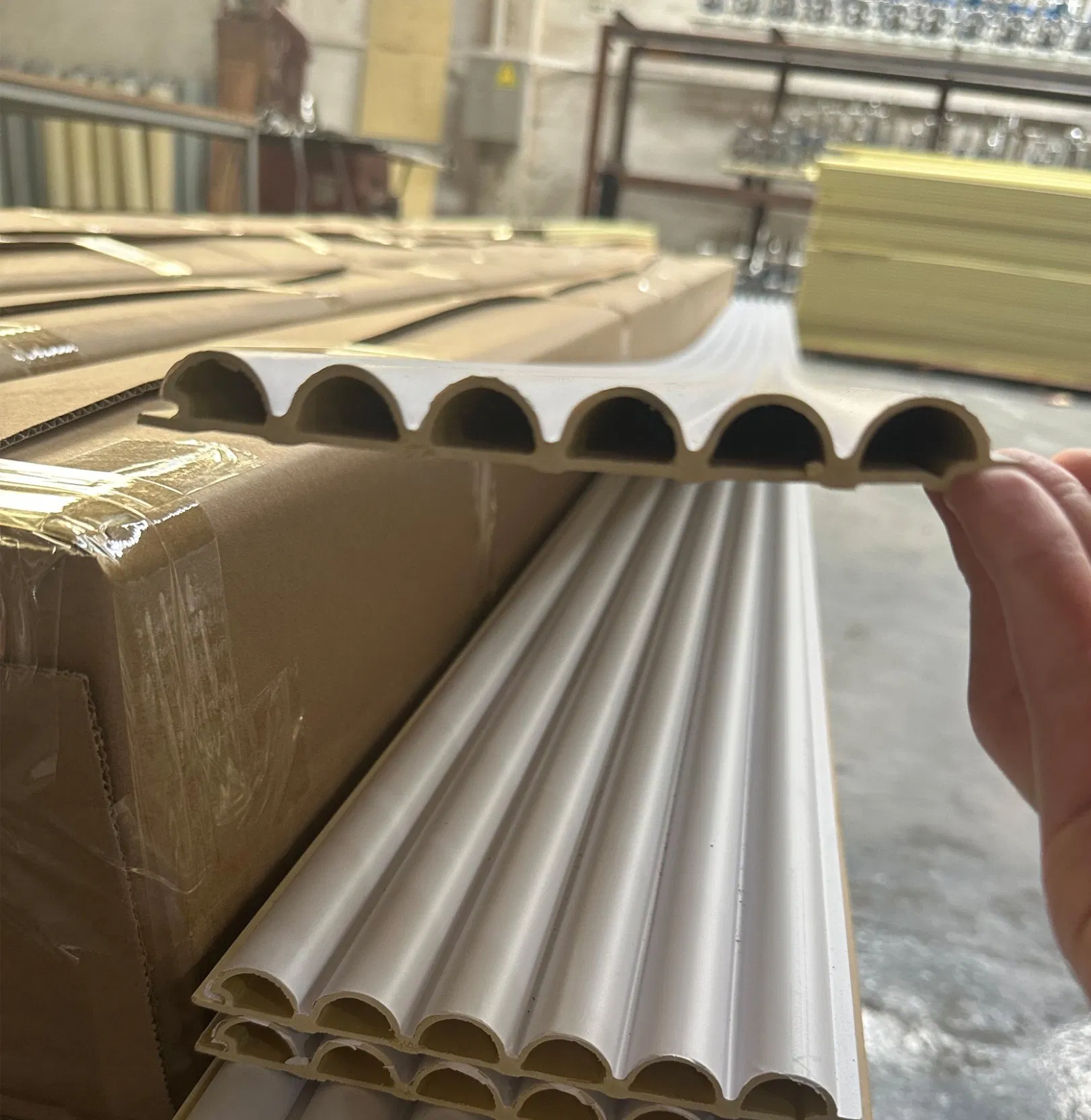 3D Fluted WPC Grille Board